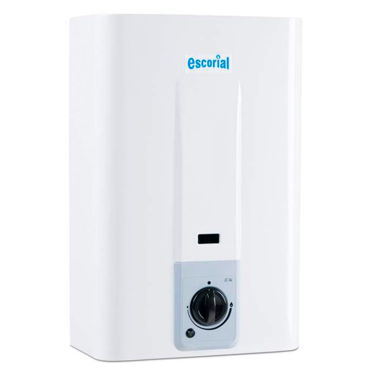 Calefon A Gas Natural 14L Escorial CE-14LBN Blanco